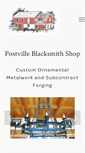 Mobile Screenshot of postvilleblacksmith.com